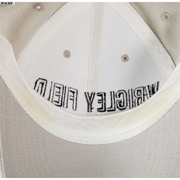 Wrigley Field Built In 1914 Chicago Baseball Cap Hat Tan Beige Adjustable - Picture 9 of 12